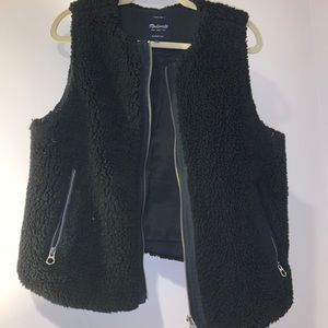 Madewell fuzzy vest